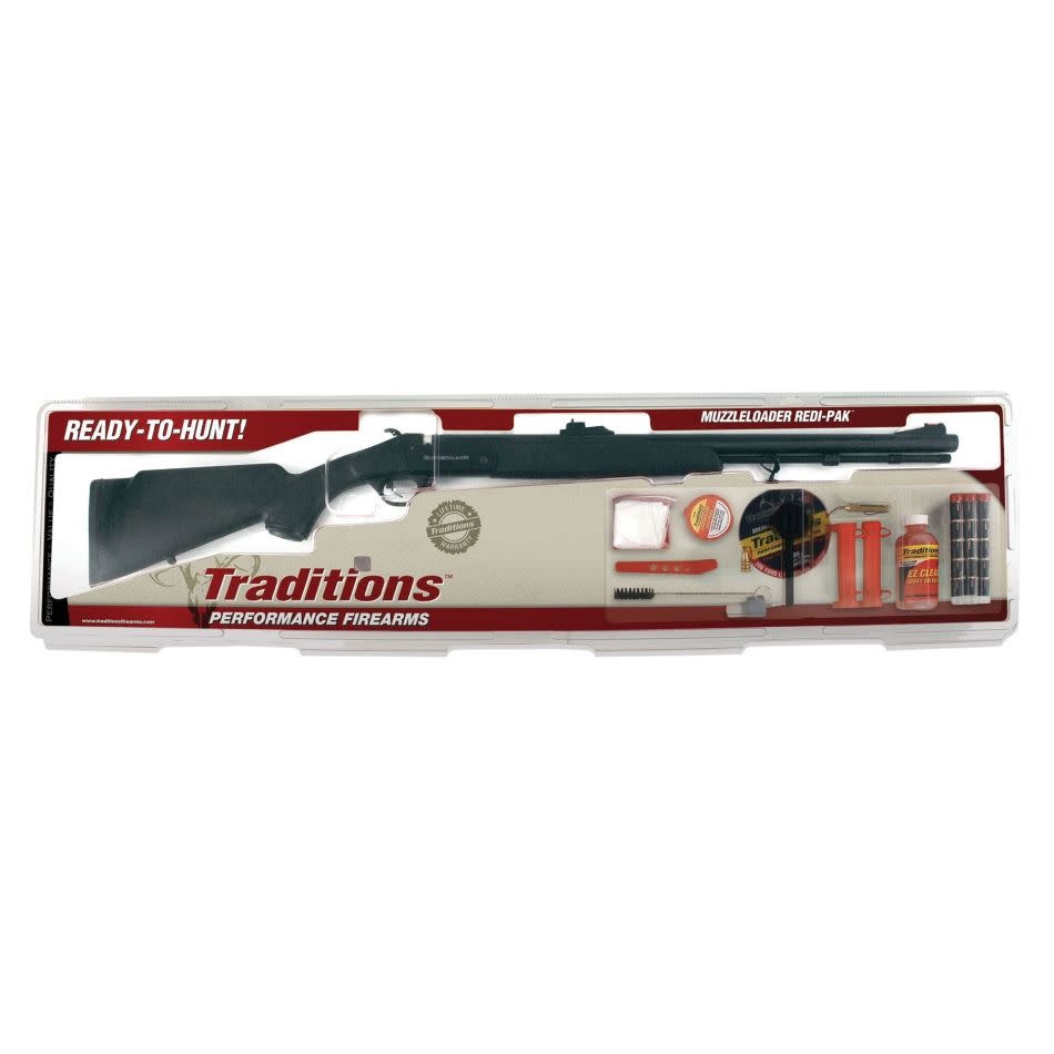 Traditions Buckstalker Redi-Pak Syn. Black/.50 / 24" Blued/40"/3