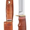 KA-BAR Hunter, Drop Point, Fixed Blade, 4", Brown Knife
