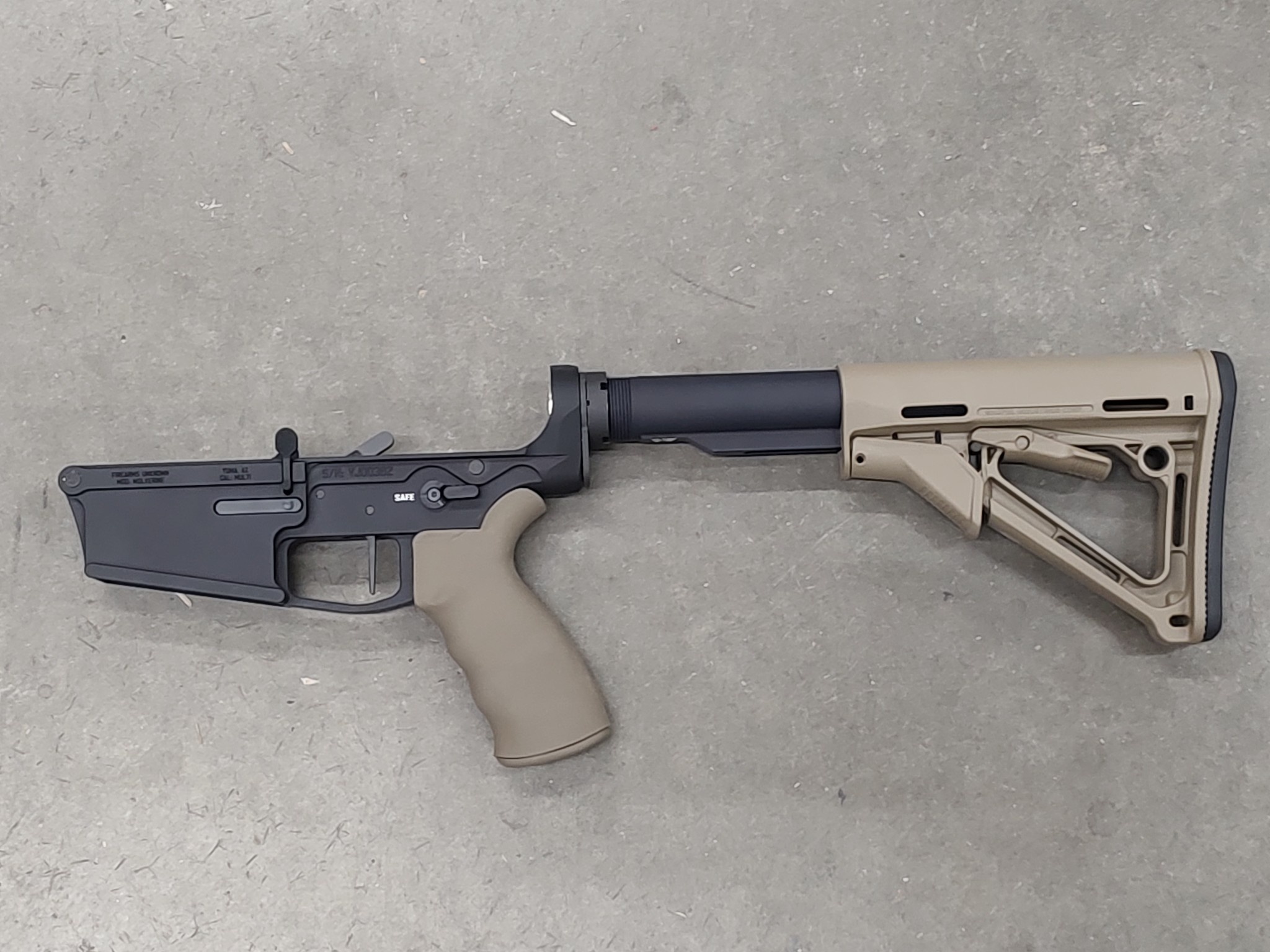 FU Wolverine assembled Lower Receiver w/FDE CTR