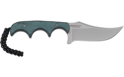 Columbia River Knife & Tool, Minimalist Persian, Fixed Blade Knife, Silver, Plain Edge, Clip Point, 2.76" Blade