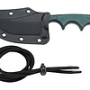 Columbia River Knife & Tool, Minimalist Persian, Fixed Blade Knife, Silver, Plain Edge, Clip Point, 2.76" Blade
