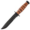 KA-BAR USMC Short Serrated 5.25" Fixed Blade Knife