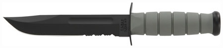 KA-BAR Full Size FG 7"Serrated Fixed Blade Knife