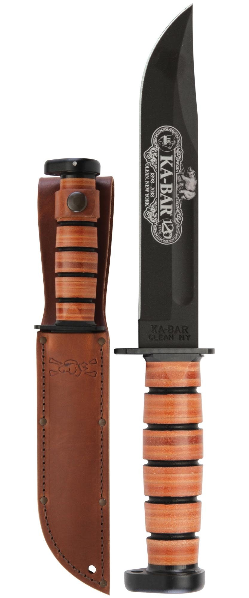 KA-BAR 120th Anniversary Dog's Head 7" Fixed Blade Knife