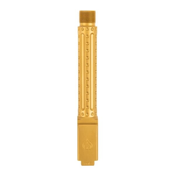Ballistic Advantage Barrel For Glock 19 Gen3-5 1/2x28" Threaded PVD Gold Bomber Fluted Premium Series