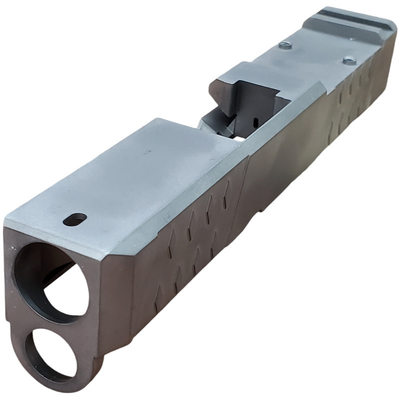 Premium Grey Finish FU Glock Slide T1 Stripped G23 40S&W RMR Cut