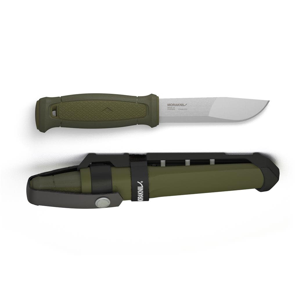 Morakniv Kansbol (S) 4.3" Green Knife w/ Multi Mount Sheath