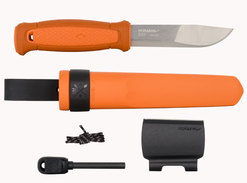 Morakniv Kansbol (S) 4.3" Burnt Orange Knife w/ Survival Kit