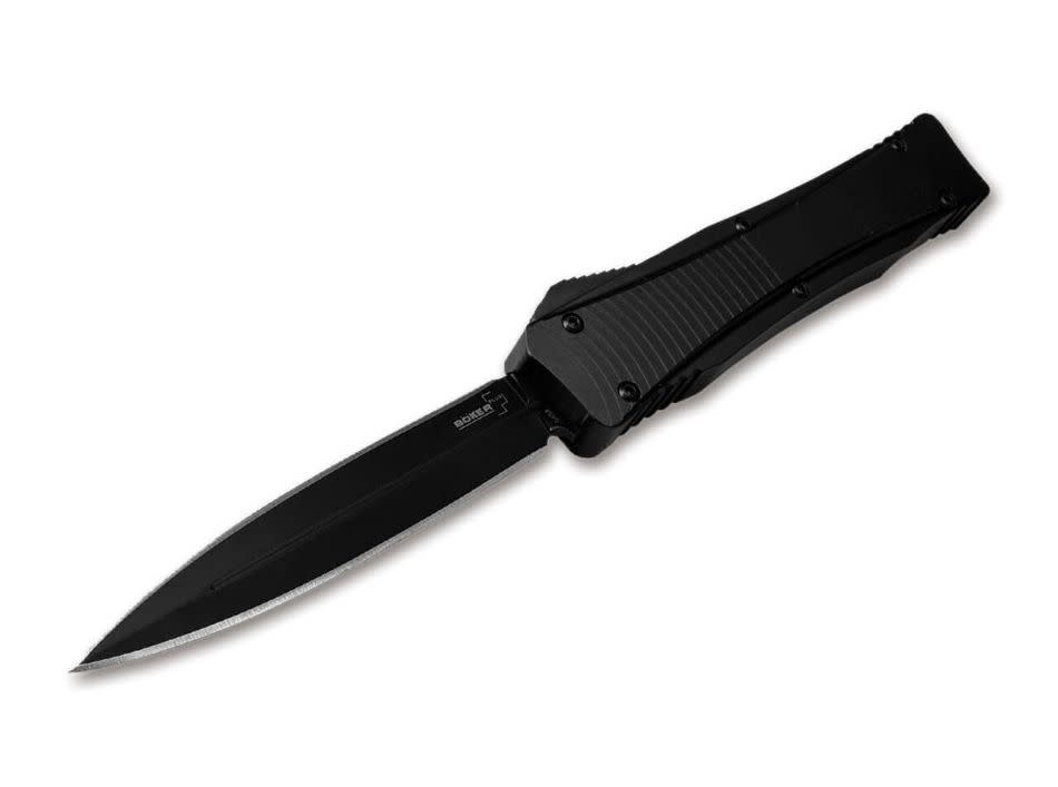 Boker Plus Dagger OTF D2 2.0, 3.39", Blk Pocket Knife 06EX244