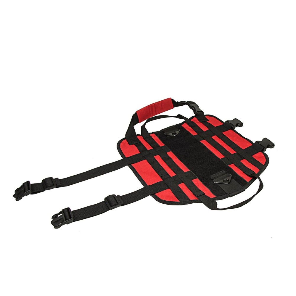 K9 Tactical VEST [Med] - Red w/Black Trim