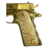 Colt .38 Super 5" Series 70 9RD, Aztec Gold Engraving w/ Mammoth Ivory Grips