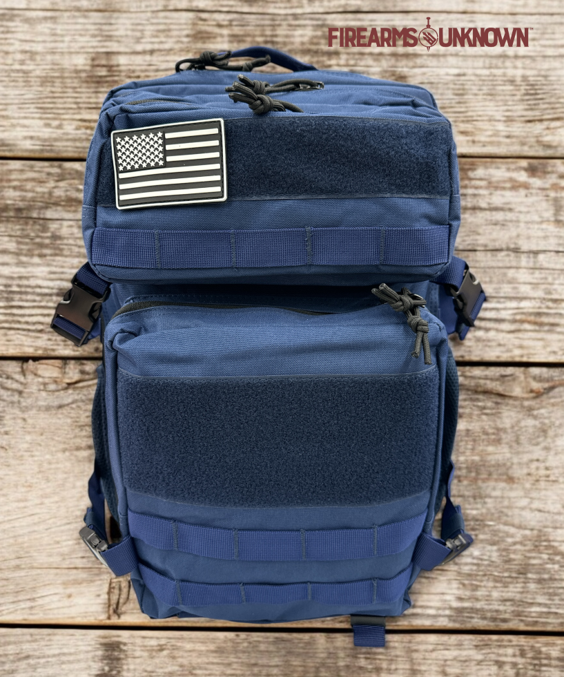 Tactical 45L Molle/Patch Navy Blue Backpack