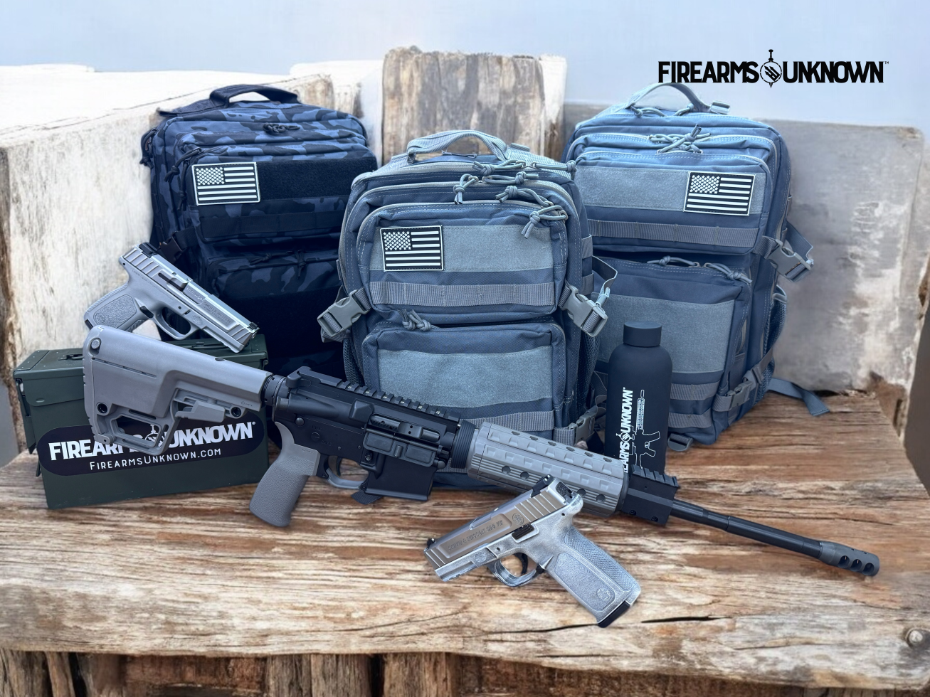 Tactical 45L Molle/Patch Grey Backpack