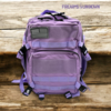 Tactical 25L Molle/Patch Purple Backpack