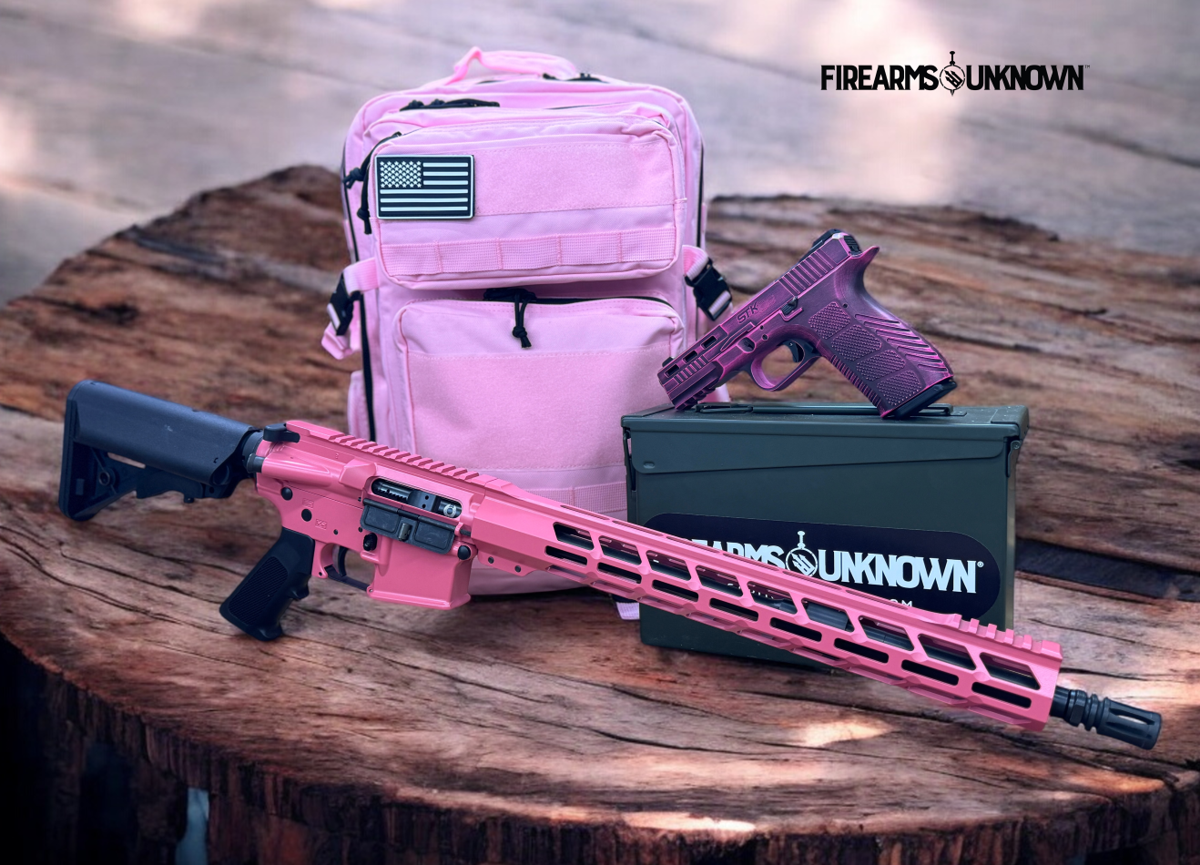 Tactical 25L Molle/Patch Pink Backpack