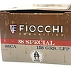 Fiocchi 38 Special 158 GR Lead Flat Point 50RD Box