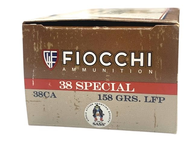 Fiocchi 38 Special 158 GR Lead Flat Point 50RD Box