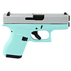 Glock G42 380 ACP 3.25" SIL/ Robin's Egg Blue (2)6RD Pistol