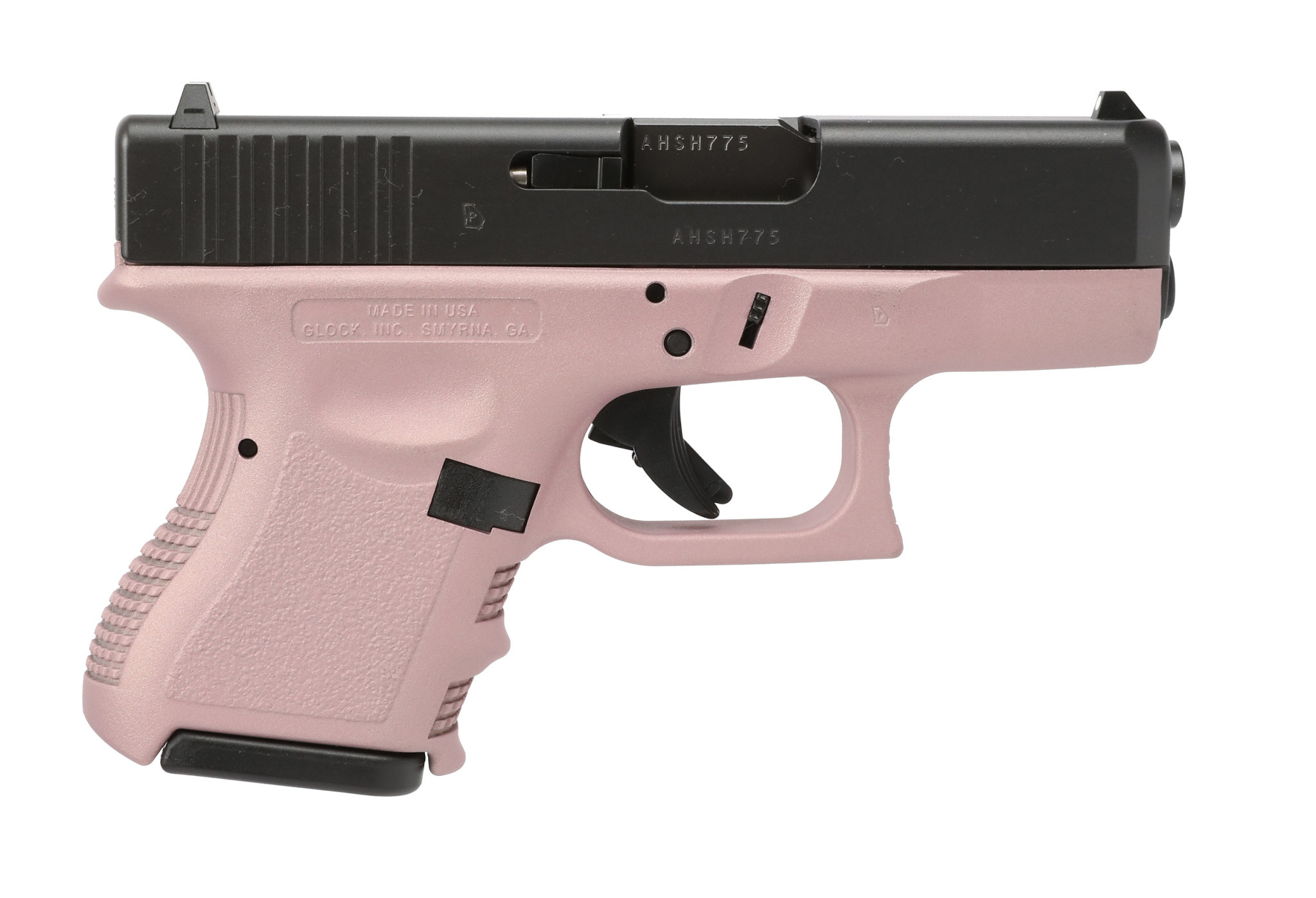 Glock G28 Gen3 380 ACP 3.5" BLK/Blush  (2)10RD Pistol