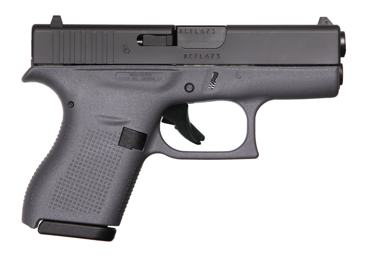 Glock G42 Gen 3 380 ACP 3.25" BLK/Gray 6RD Pistol
