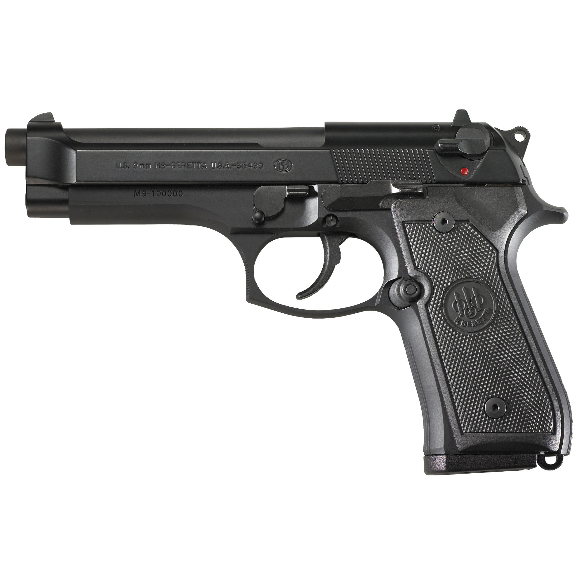 Beretta M9 9MM 4.9" BLK/BLK 4.90" 15RD Pistol