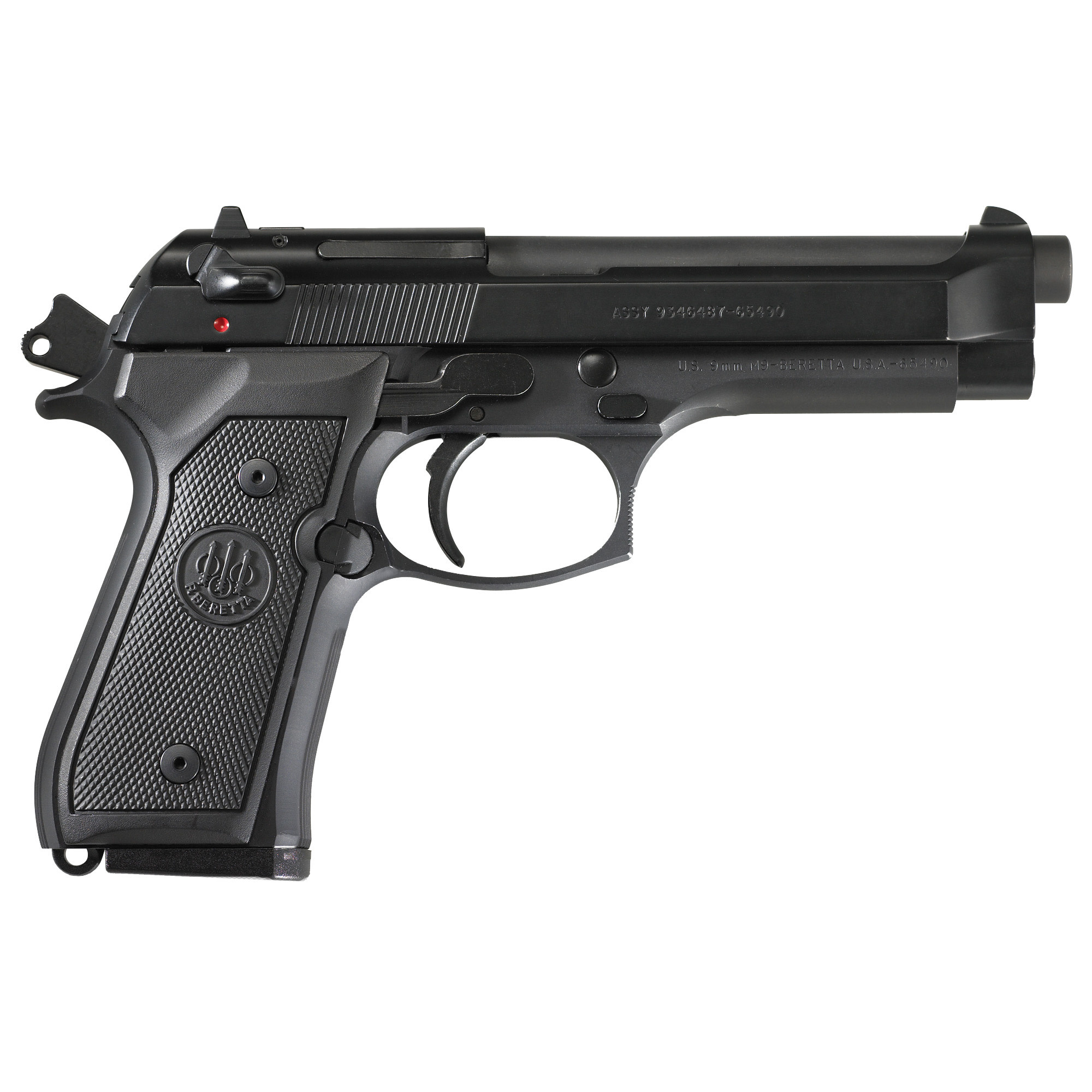 Beretta M9 9MM 4.9" BLK/BLK 4.90" 15RD Pistol