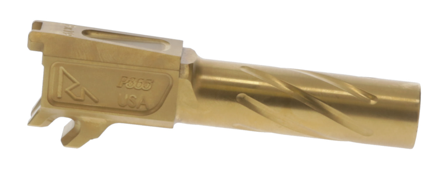 Rival Arms Precision Drop-In Barrel 9mm Luger 3.10" Gold PVD Finish for Sig P365