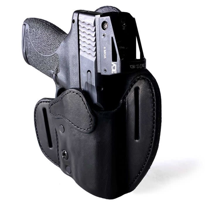 Urban Carry Lock Leather #201 RMR OWB BLK RH Holster For Slim Sub-Compacts