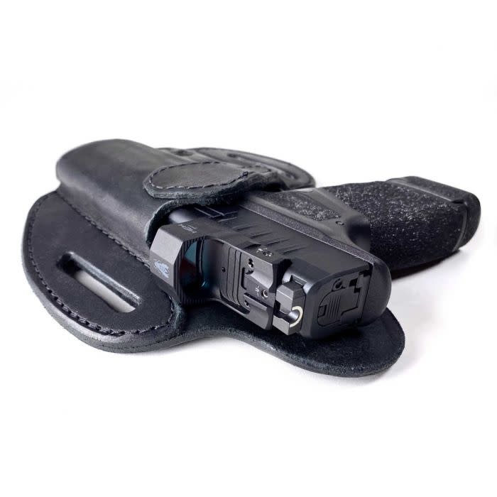 Urban Carry Lock Leather #201 RMR OWB BLK RH Holster For Slim Sub-Compacts