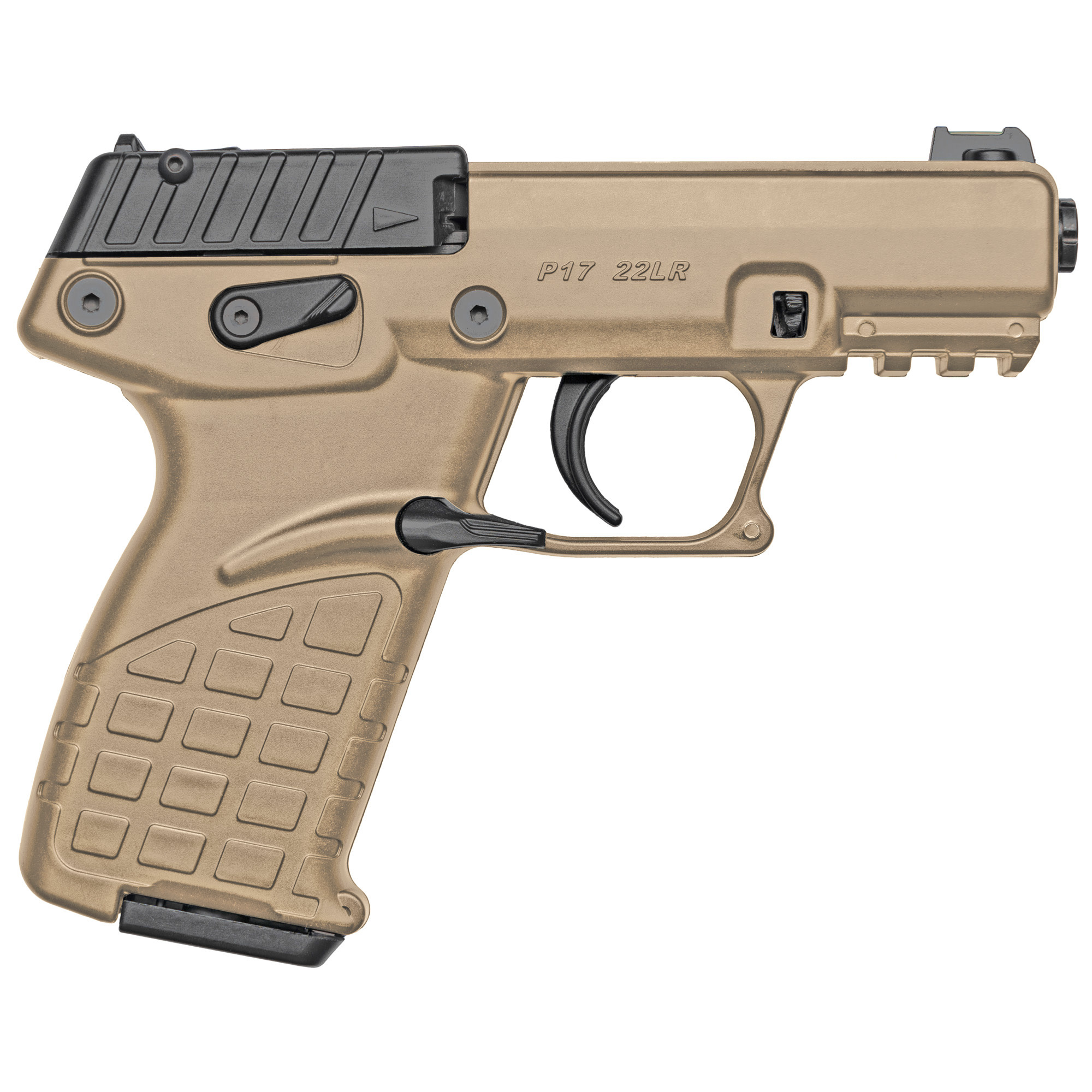 Kel-Tec, P17 22LR, 3.8" Tan , (3)16 RND Pistol