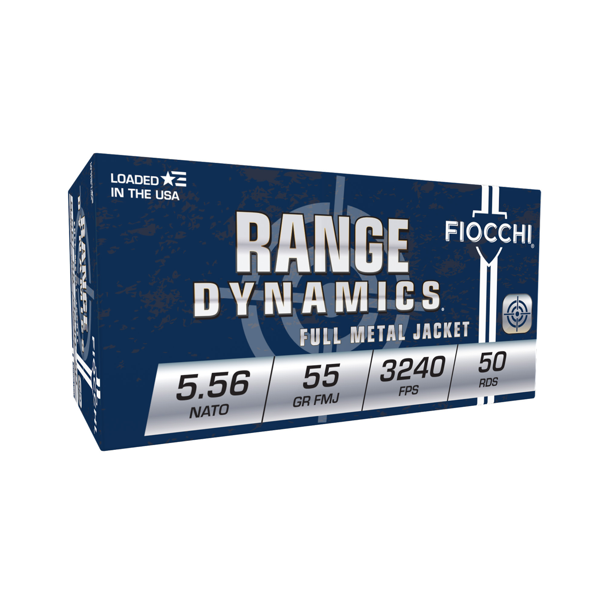 Fiocchi  5.56 NATO, 55 Grain FMJ 50RD Box