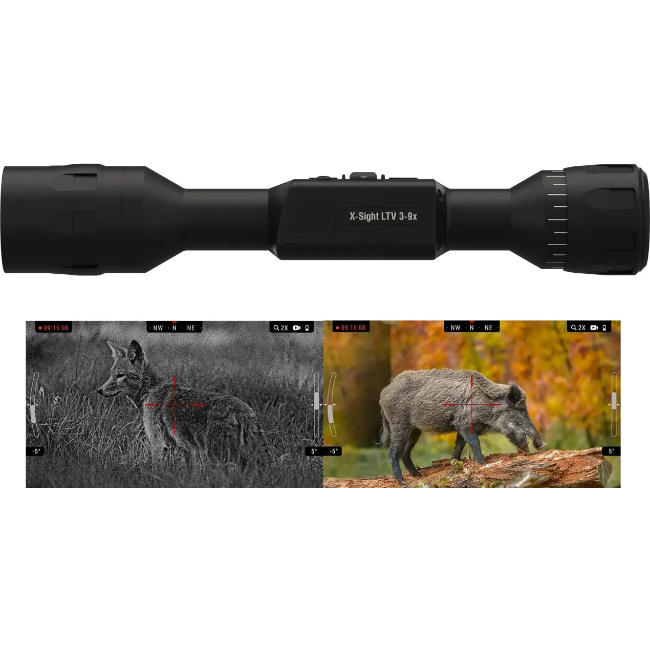 ATN, X-Sight LTV, Day/Night 3-9X, Black, 30mm Hunting Rifle Scope,