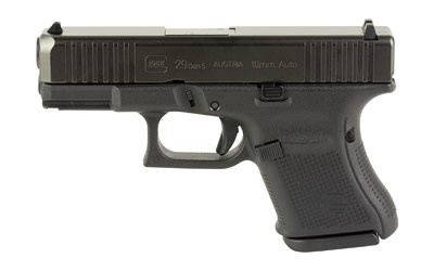 Glock G29 Gen 5, 10MM, 3.78", BLK/BLK (3)10RD Pistol