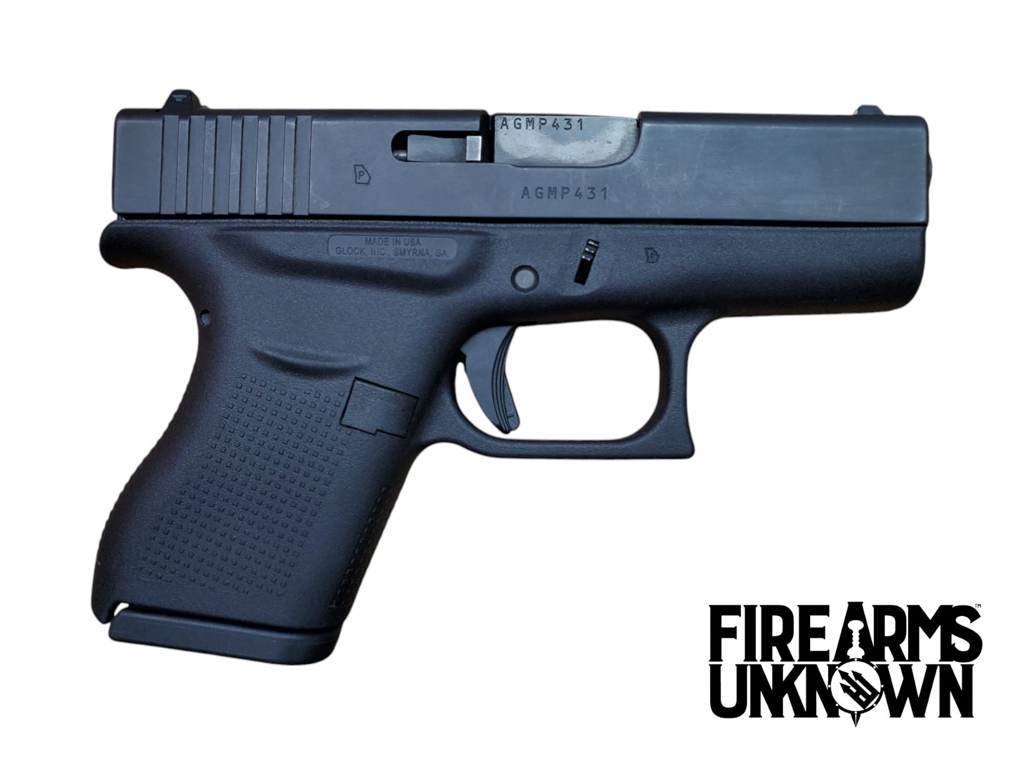 Glock G43 9mm 3.39" BLK 6RD Pistol (USED)