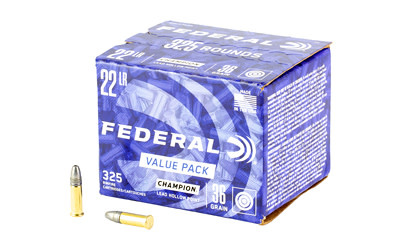 Federal, Lead Hollow Point, 22 Long Rifle, 36 Grain, 325 RD Box