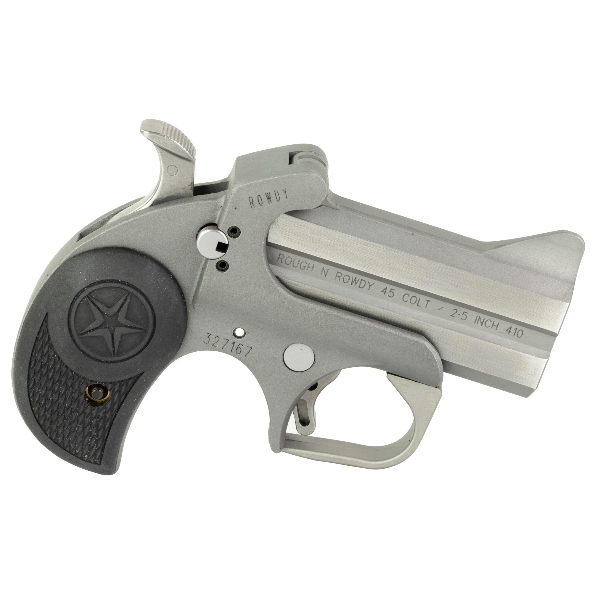 Bond Arms Rowdy 410 2.5" or 45LC, 3" SS 2 RD Derringer