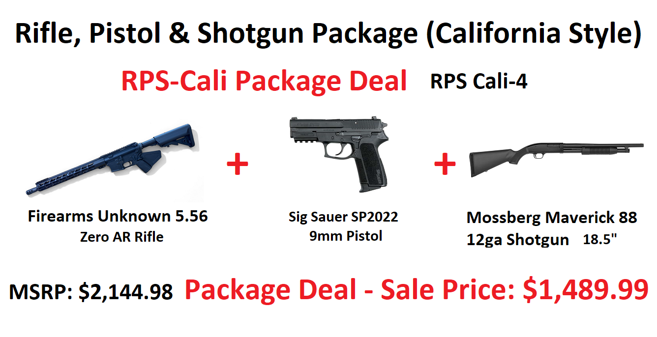 Rifle, Pistol & Shotgun (RPS-Cali) Package Deal - California Edition #4