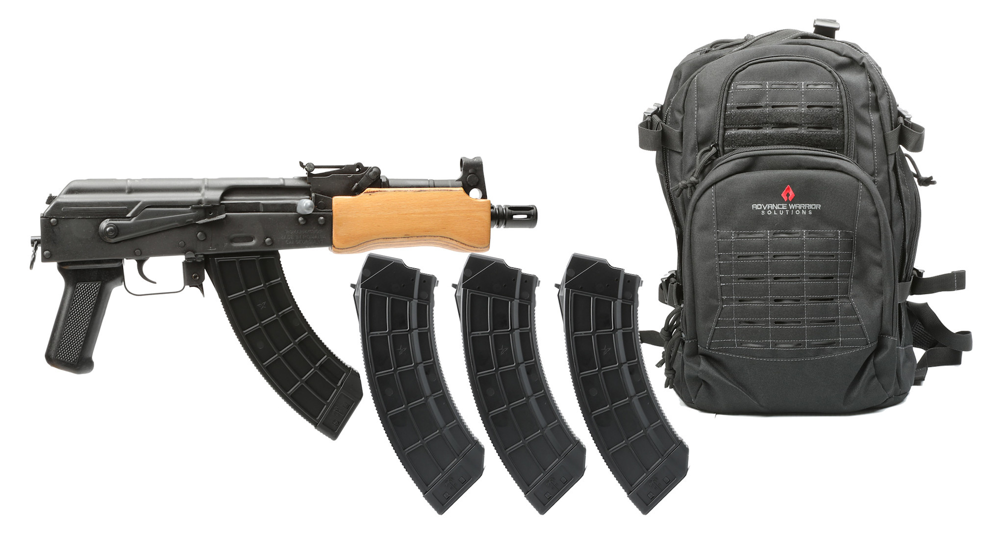 Century Arms Mini Draco 7.62x39 7.75" BLK (4)30RD Pistol Package