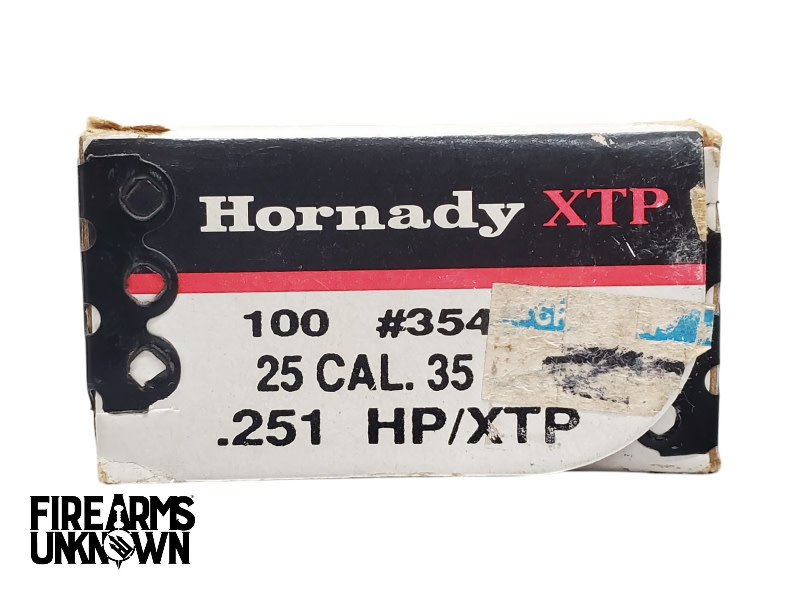 Hornady 25 Cal 35 Grain XTP Projectile