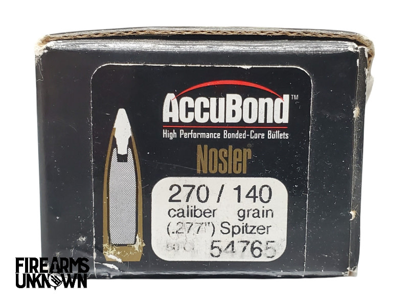 Nosler .270 Cal 140 Grain Accubond Projectile