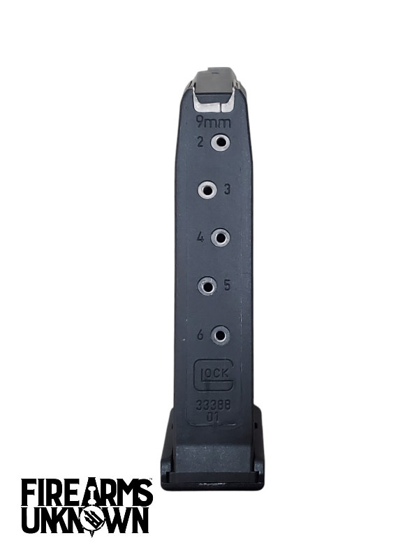 Glock 43 9mm Magazine W/ Fixxxer Grip Extension Floorplate
