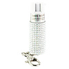 Sabre .54oz, Snap Clip Keychain Jeweled Silver Pepper Spray