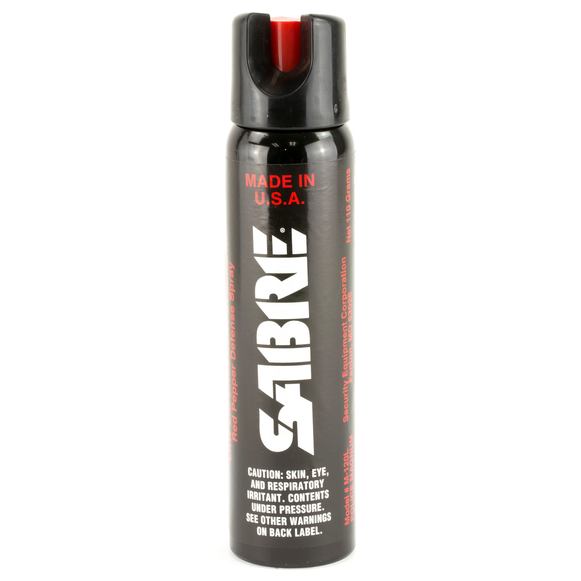 Sabre, Lock Top, 4.3oz, Red Pepper, CS Tear Gas & UV Dye Pepper Spray,