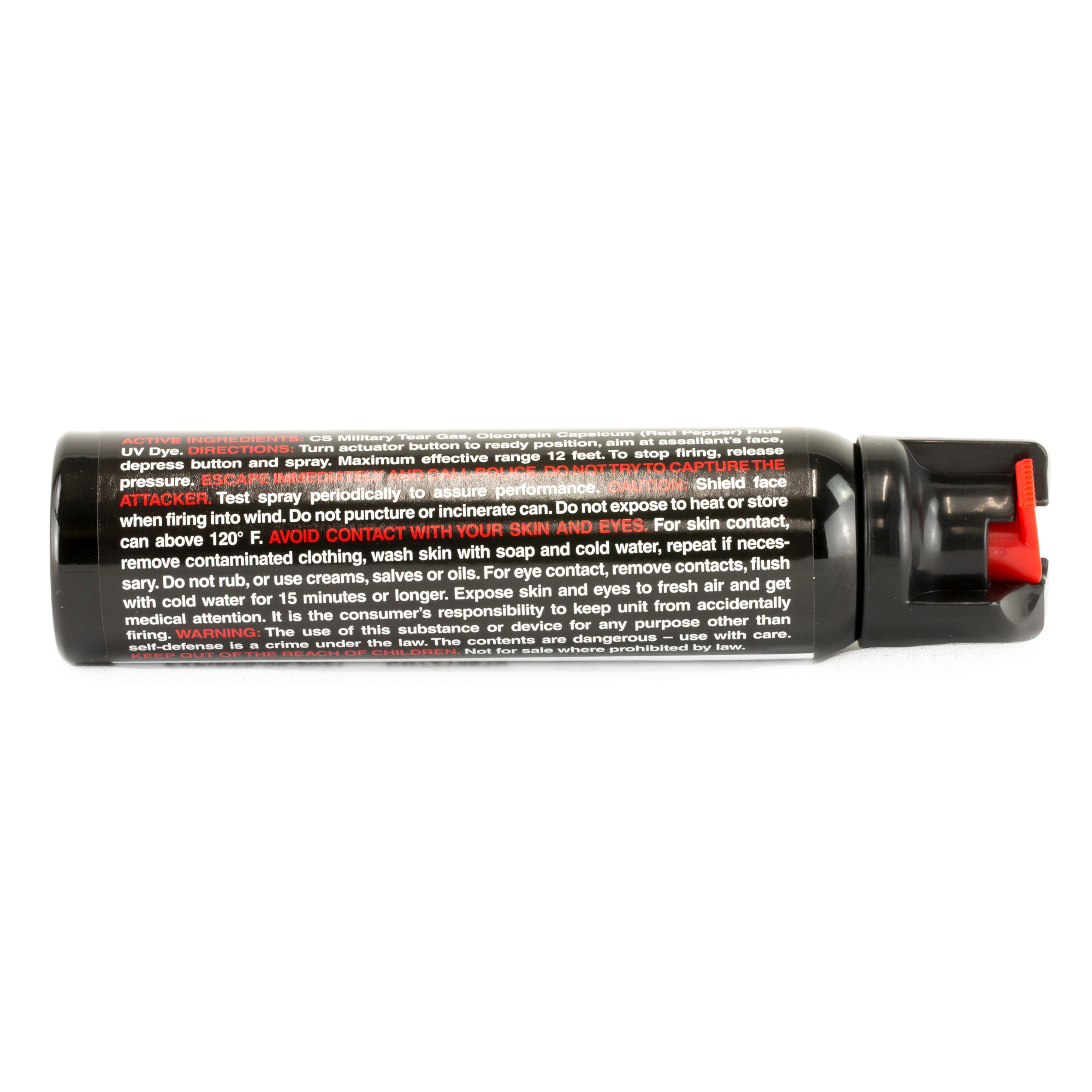 Sabre, Lock Top, 4.3oz, Red Pepper, CS Tear Gas & UV Dye Pepper Spray,