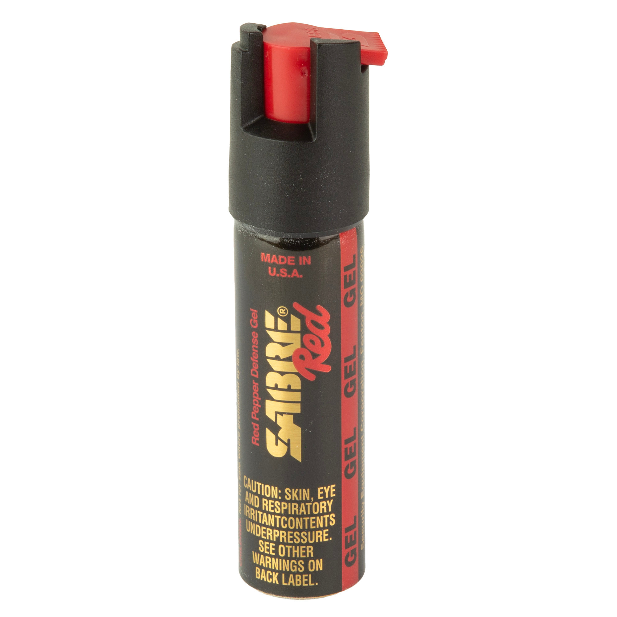 Sabre, The Runner, 0.67 Ounces, Pepper Gel, Black, LED Hand Strap