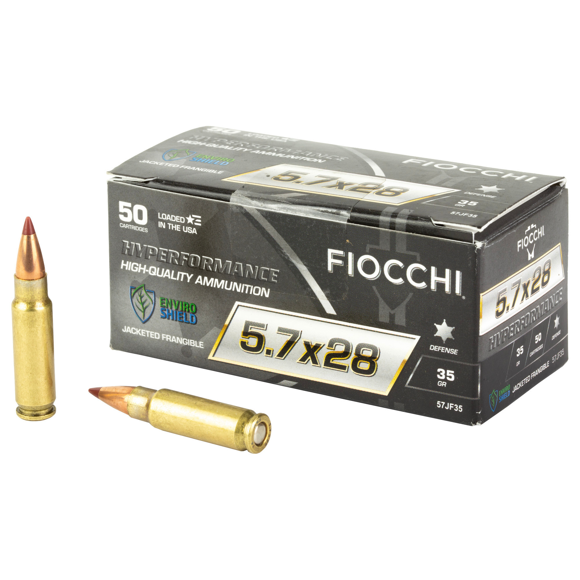 Fiocchi Ammunition, Hyperformance, 5.7X28MM, 35Gr, Frangible, 50 RD Box