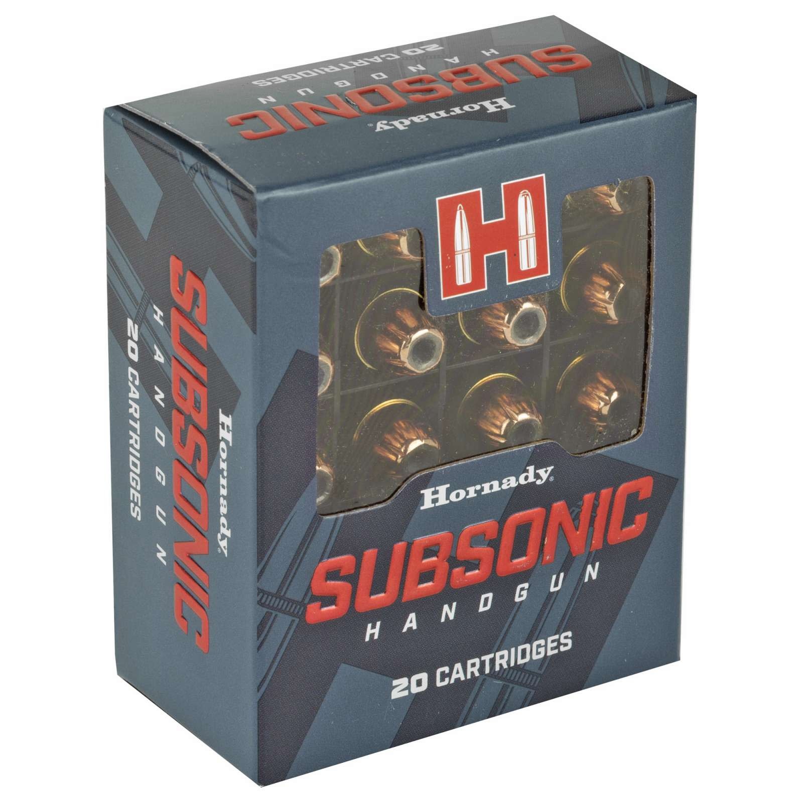 Hornady Subsonic Ammo 40 S&W 180GR XTP 20RD Box