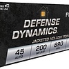 FIOCCHI AMMO 45 AUTO 200GR JHP 50rd Box