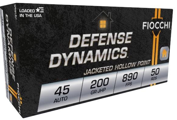 FIOCCHI AMMO 45 AUTO 200GR JHP 50rd Box