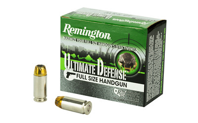 Remington, Ultimate Defense, 40 S&W, 165 Grain, Brass Jacketed Hollow Point, 20 Round Box